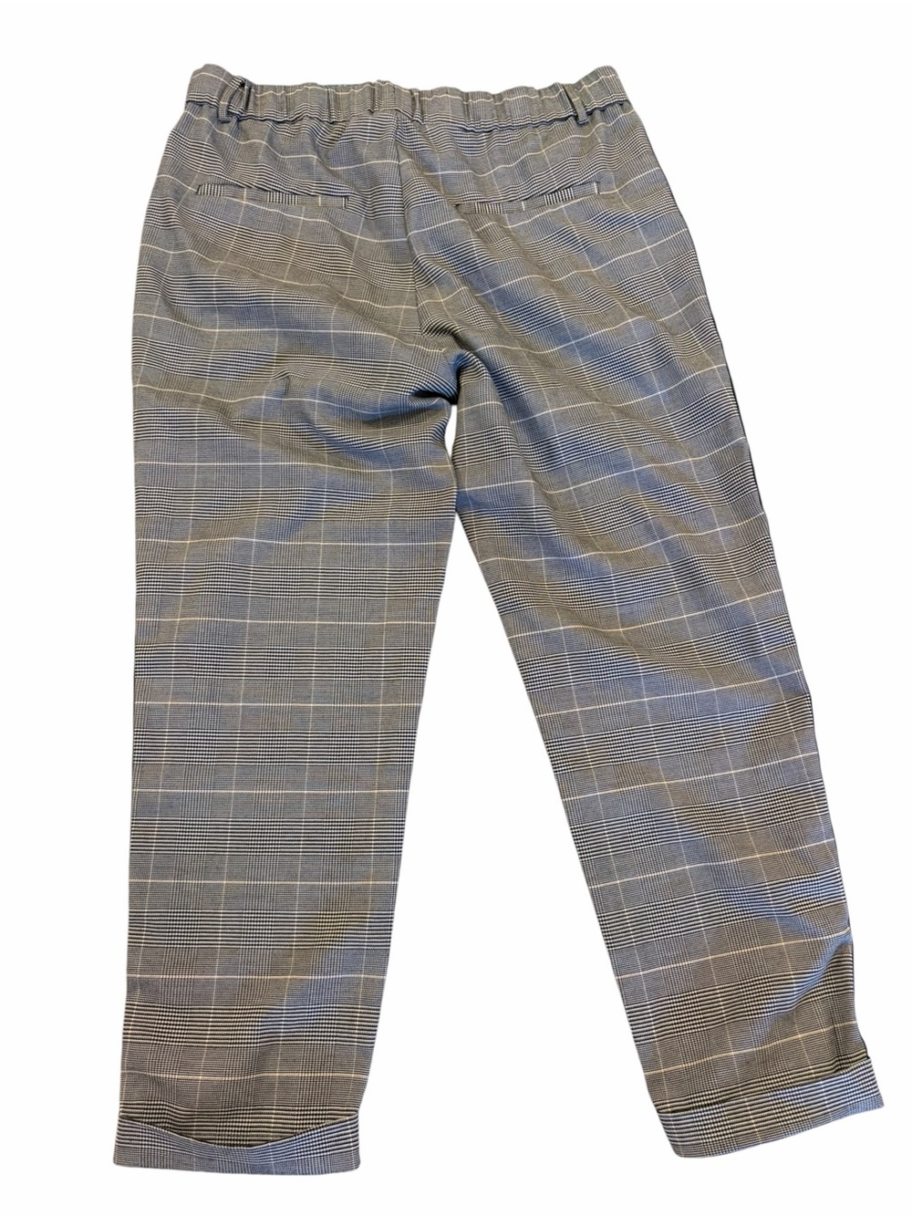 Zara plaid side stripe trouser tapered pants M - Picture 7 of 11